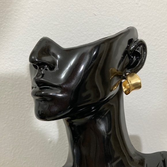 Celine Gold-Tone Paris Earrings - Picture 4 of 6